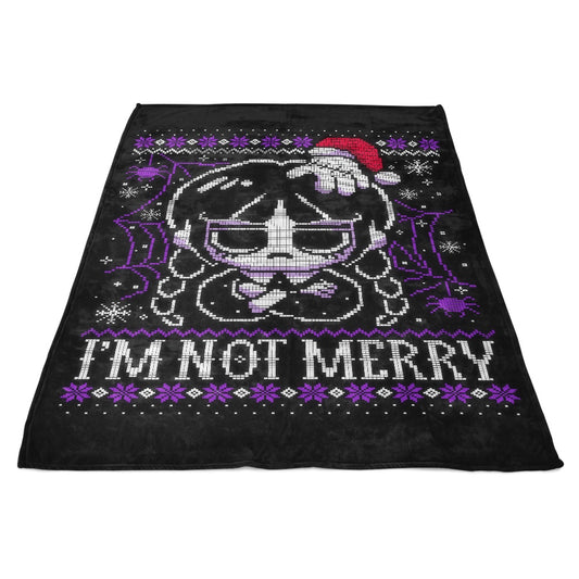I'm Not Merry - Fleece Blanket