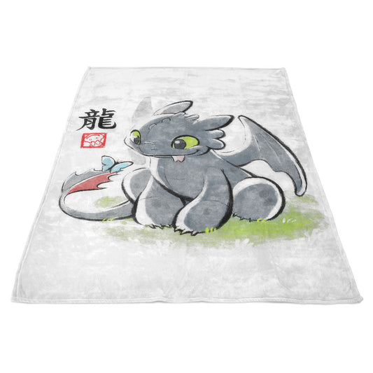 Inked Dragon - Fleece Blanket