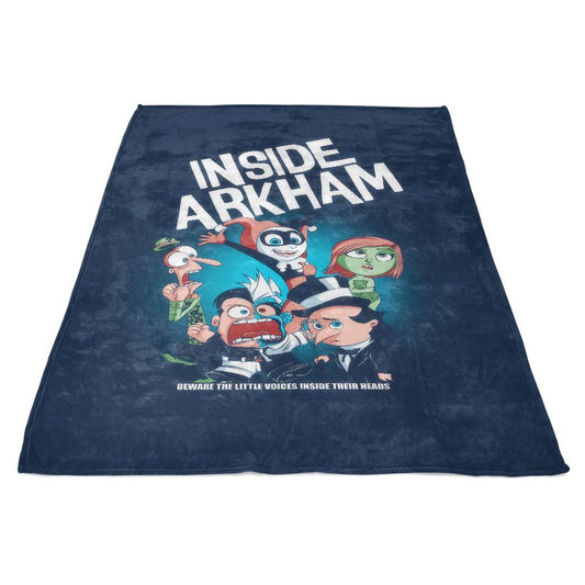Inside Arkham - Fleece Blanket