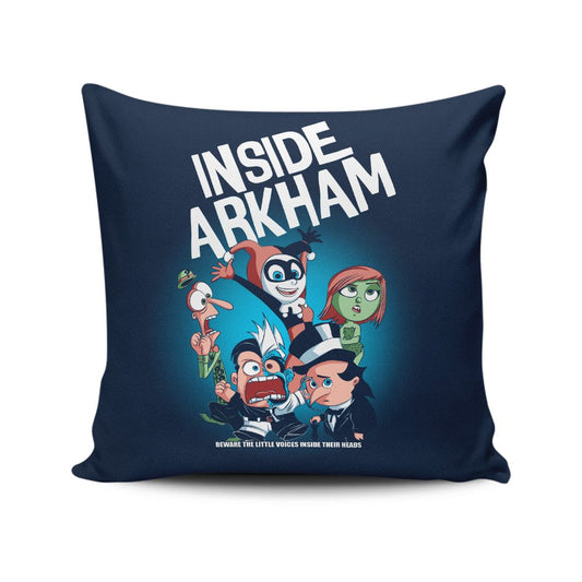 Inside Arkham - Throw Pillow