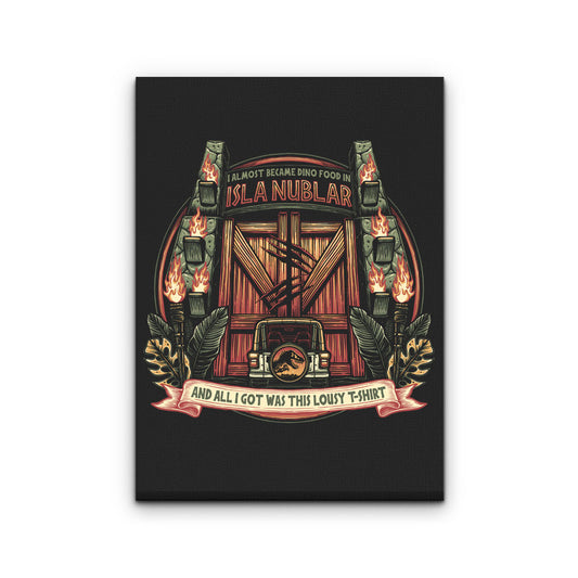 Isla Nublar Souvenir - Canvas Print