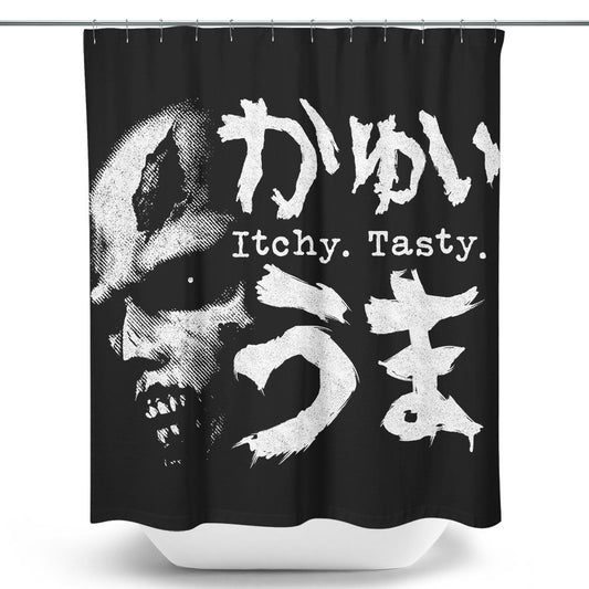 Itchy, Tasty Z - Shower Curtain