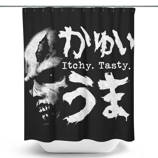 Itchy, Tasty Z - Shower Curtain