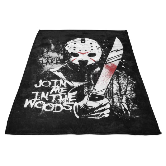 Join Me in the Woods - Fleece Blanket