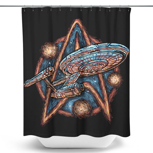 Journey to the Stars and Beyond - Shower Curtain