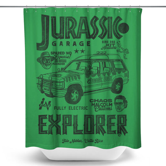 Jurassic Explorer - Shower Curtain
