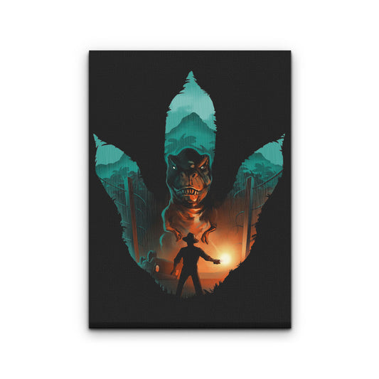 Jurassic Footprint - Canvas Print