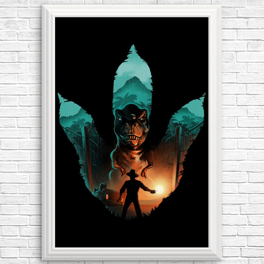 Jurassic Footprint - Posters & Prints