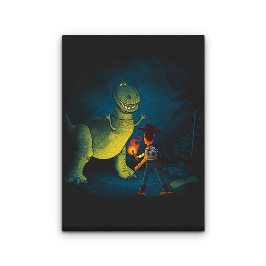 Jurassic Toys - Canvas Print