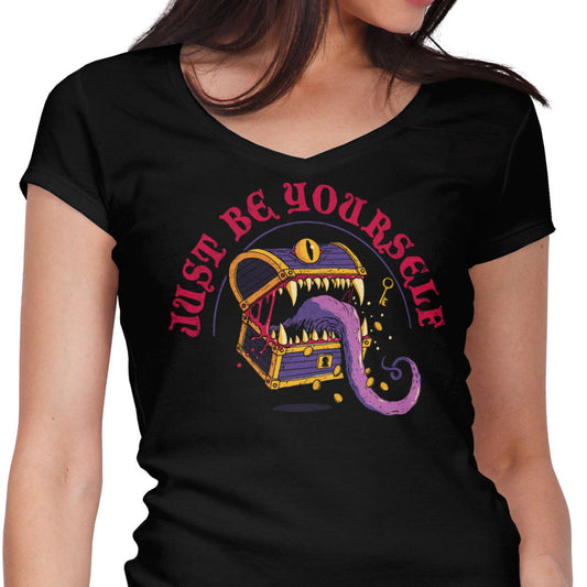 Just Be Yourself - Women's V-Neck