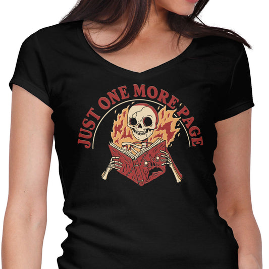 Just One More Page - Women's V-Neck