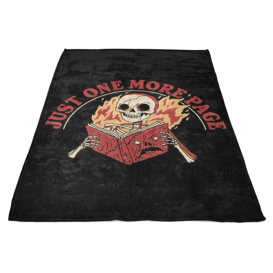 Just One More Page - Fleece Blanket