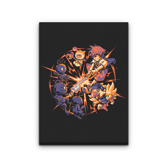 Keyblade Clash - Canvas Print