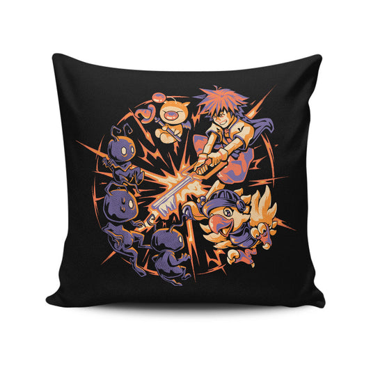 Keyblade Clash - Throw Pillow