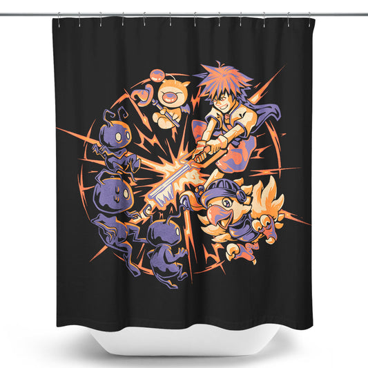 Keyblade Clash - Shower Curtain