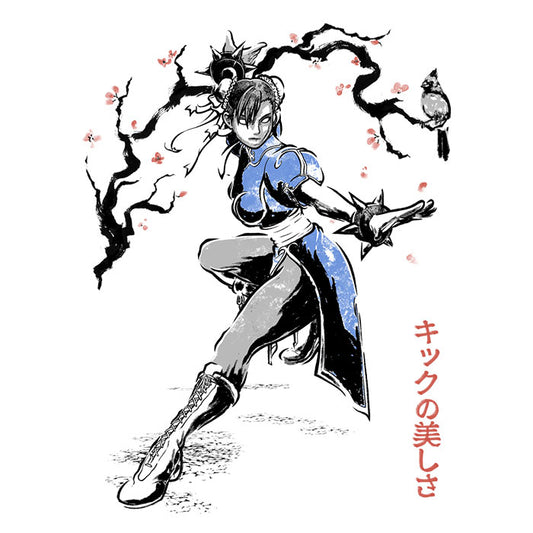 Kicking Beauty Sumi-e - Ornament