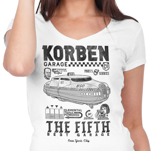 Korben Garage - Women's V-Neck