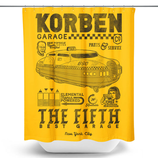 Korben Garage - Shower Curtain