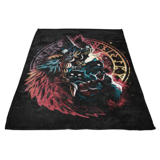 Lady of the Vanir - Fleece Blanket