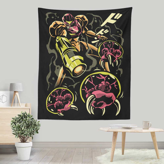 Larva Swarm - Wall Tapestry