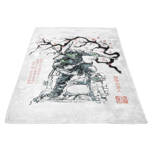 Last Ronin Sumi-e - Fleece Blanket