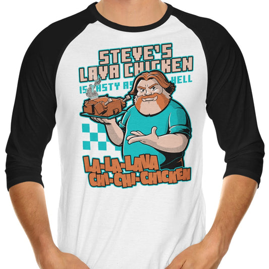 Lava Chicken - 3/4 Sleeve Raglan T-Shirt
