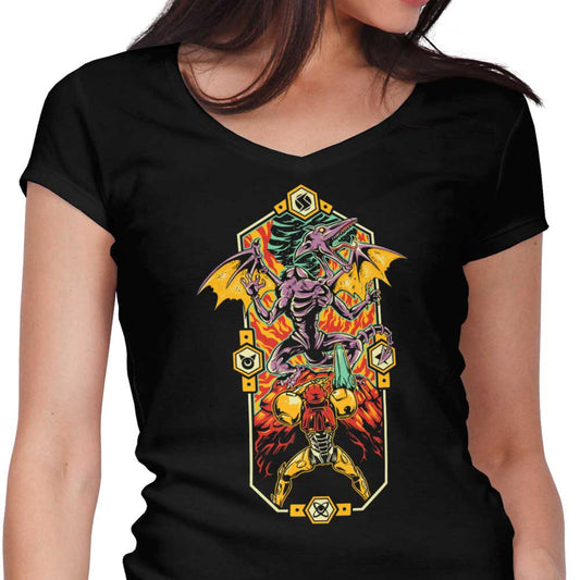 Legend of the Space Dragon - Women's V-Neck