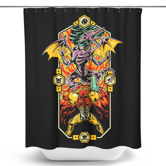 Legend of the Space Dragon - Shower Curtain