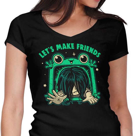 Let's Make Friends - Women's V-Neck