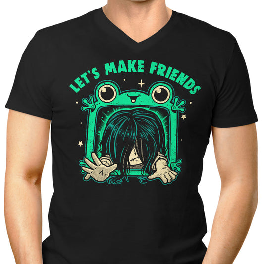Let's Make Friends - Men's V-Neck