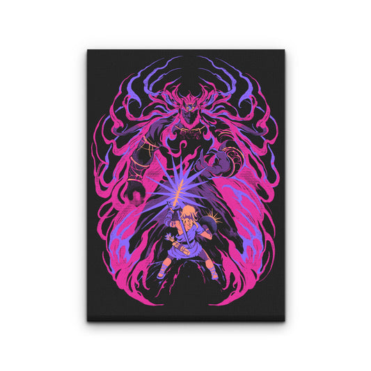 Light Against the Demon King - Canvas Print