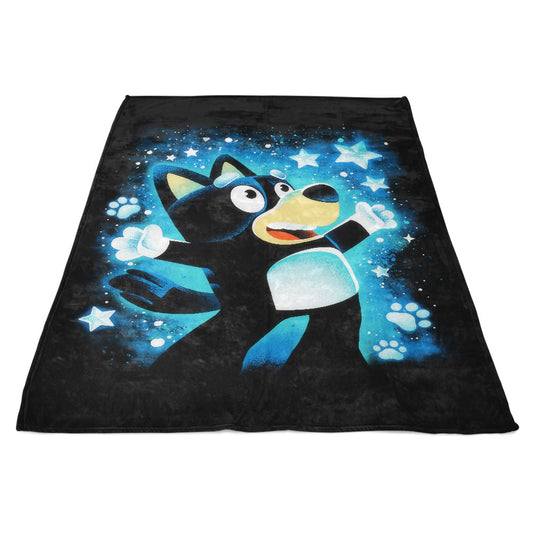 Little Blue Dog - Fleece Blanket