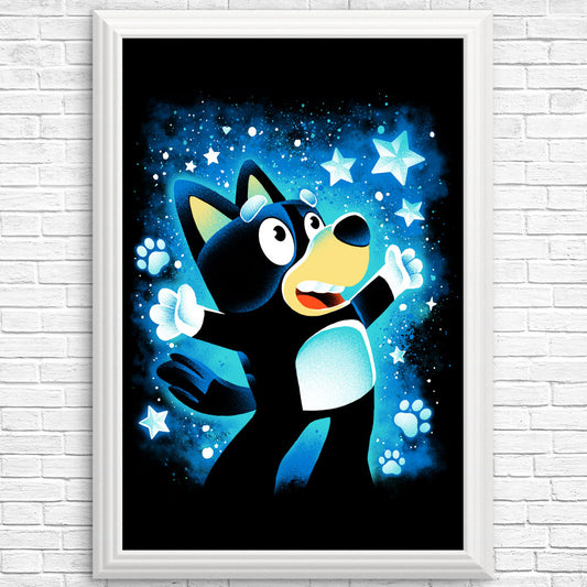 Little Blue Dog - Posters & Prints
