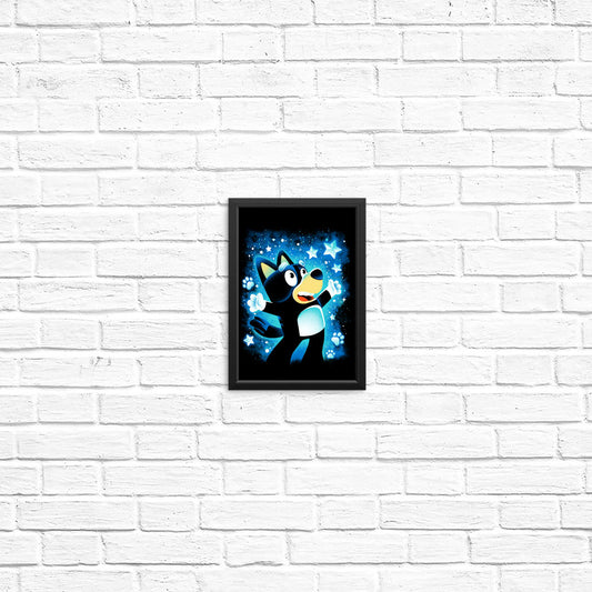 Little Blue Dog - Posters & Prints