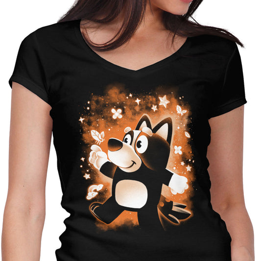 Little Sister Dog - Women's V-Neck