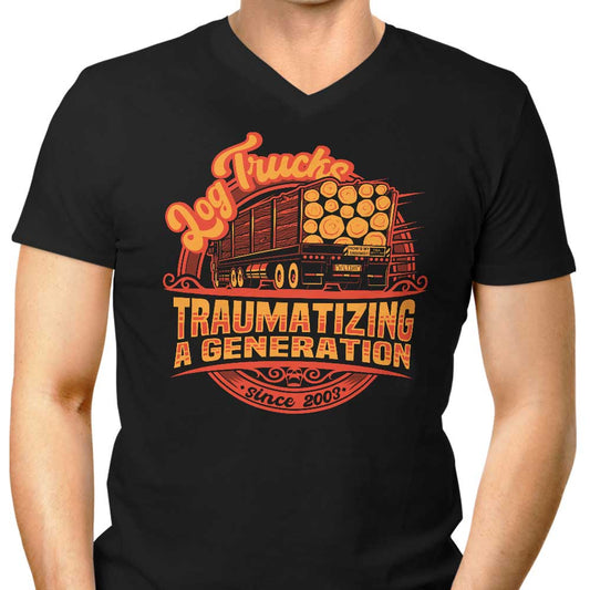 Log Truck Trauma - Men's V-Neck