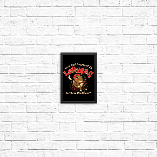 Lollygagging Frog - Posters & Prints