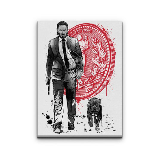 Lone Hitman and Cub - Canvas Print