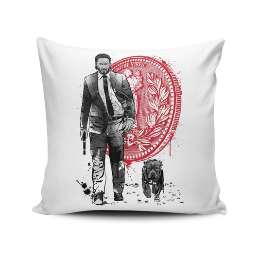 Lone Hitman and Cub - Throw Pillow
