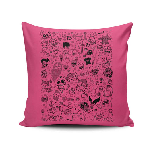 Lovely Doodles - Throw Pillow