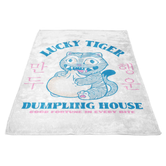 Lucky Tiger Dumpling House - Fleece Blanket