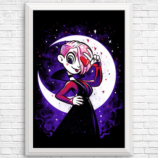 Luna and the Moon - Posters & Prints