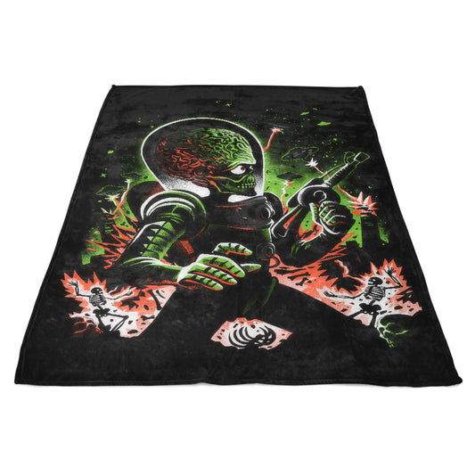 Mars Invasion - Fleece Blanket