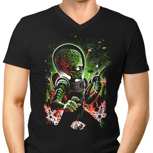 Mars Invasion - Men's V-Neck