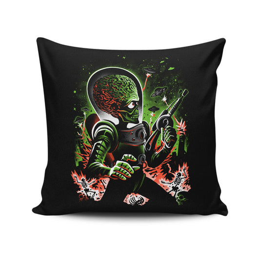 Mars Invasion - Throw Pillow