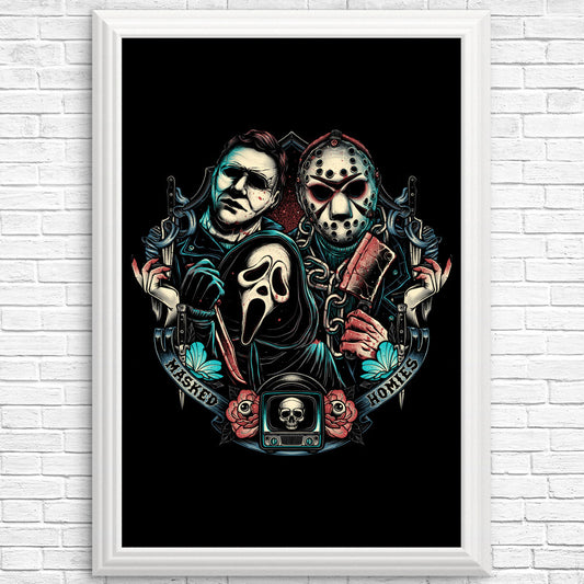 Masked Homies - Posters & Prints