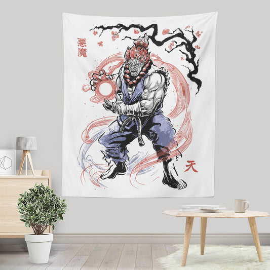 Master of the Fist Sumi-e - Wall Tapestry