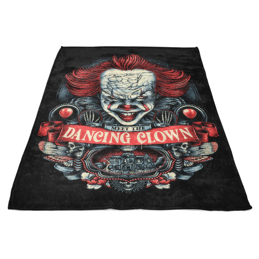 Meet the Dancing Clown - Fleece Blanket
