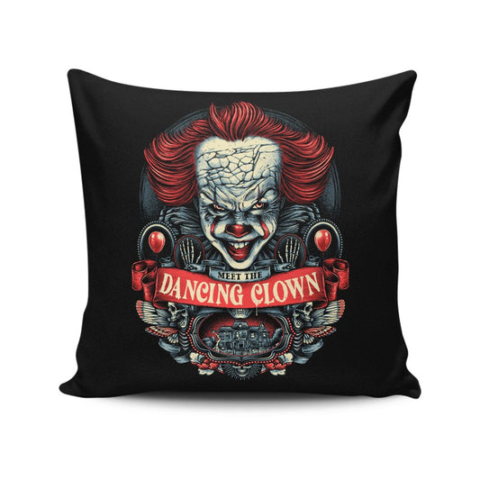 Meet the Dancing Clown - Throw Pillow