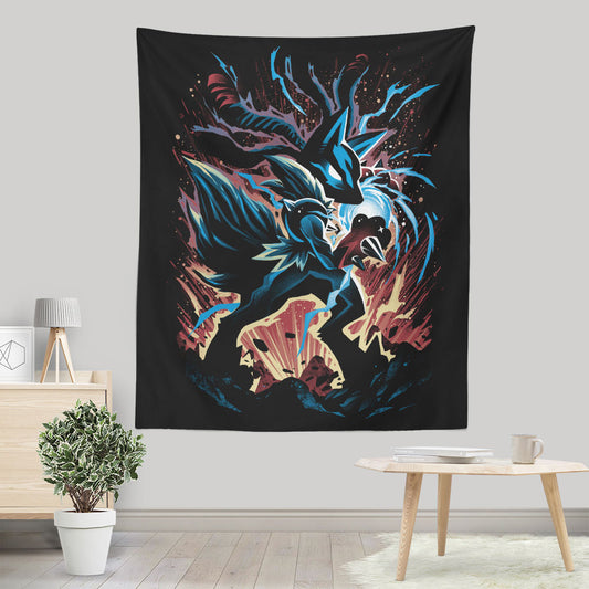Mega Force of Aura - Wall Tapestry
